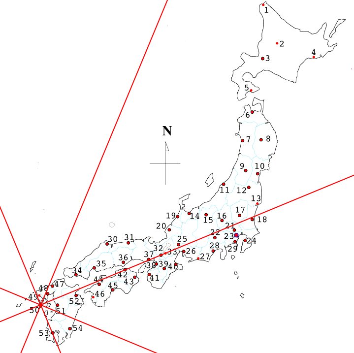長崎方位図